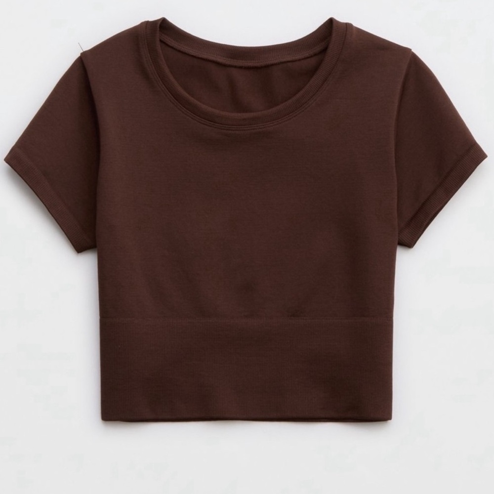 Aerie Offline Sidewalk Seamless Cropped T-shirt